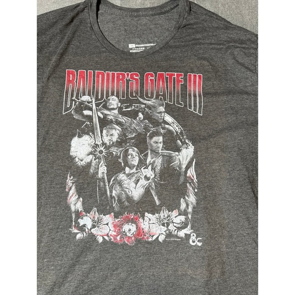 Dungeons & Dragons Sounds Of Bauldur Big & Tall T-Shirt 3XL - Picture 3 of 6